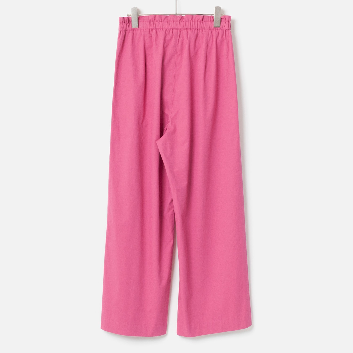 [Harriss] Compact cotton twill semi-wide pants