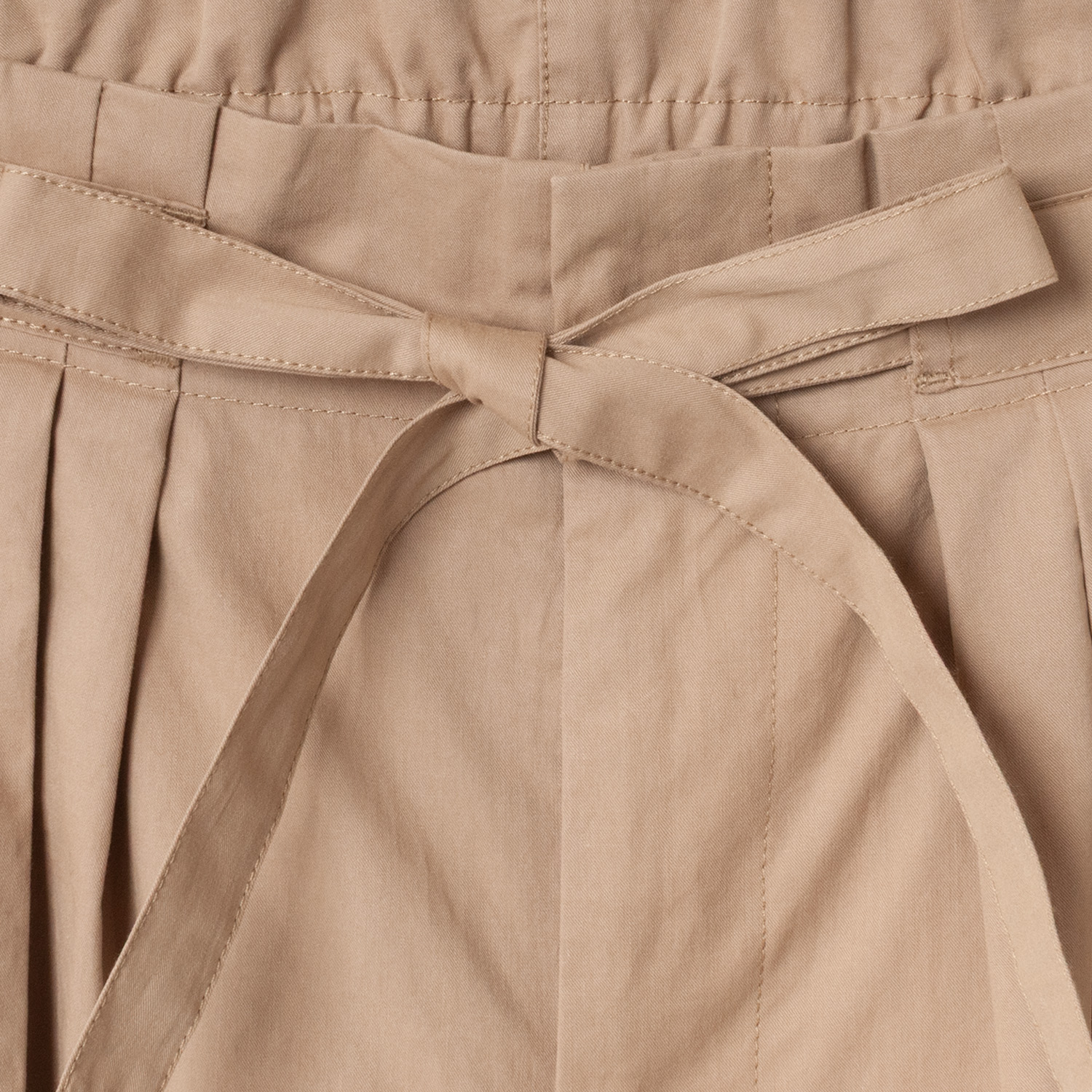 [Harriss] Compact cotton twill semi-wide pants