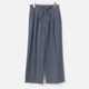 [Harriss] Compact cotton twill semi-wide pants