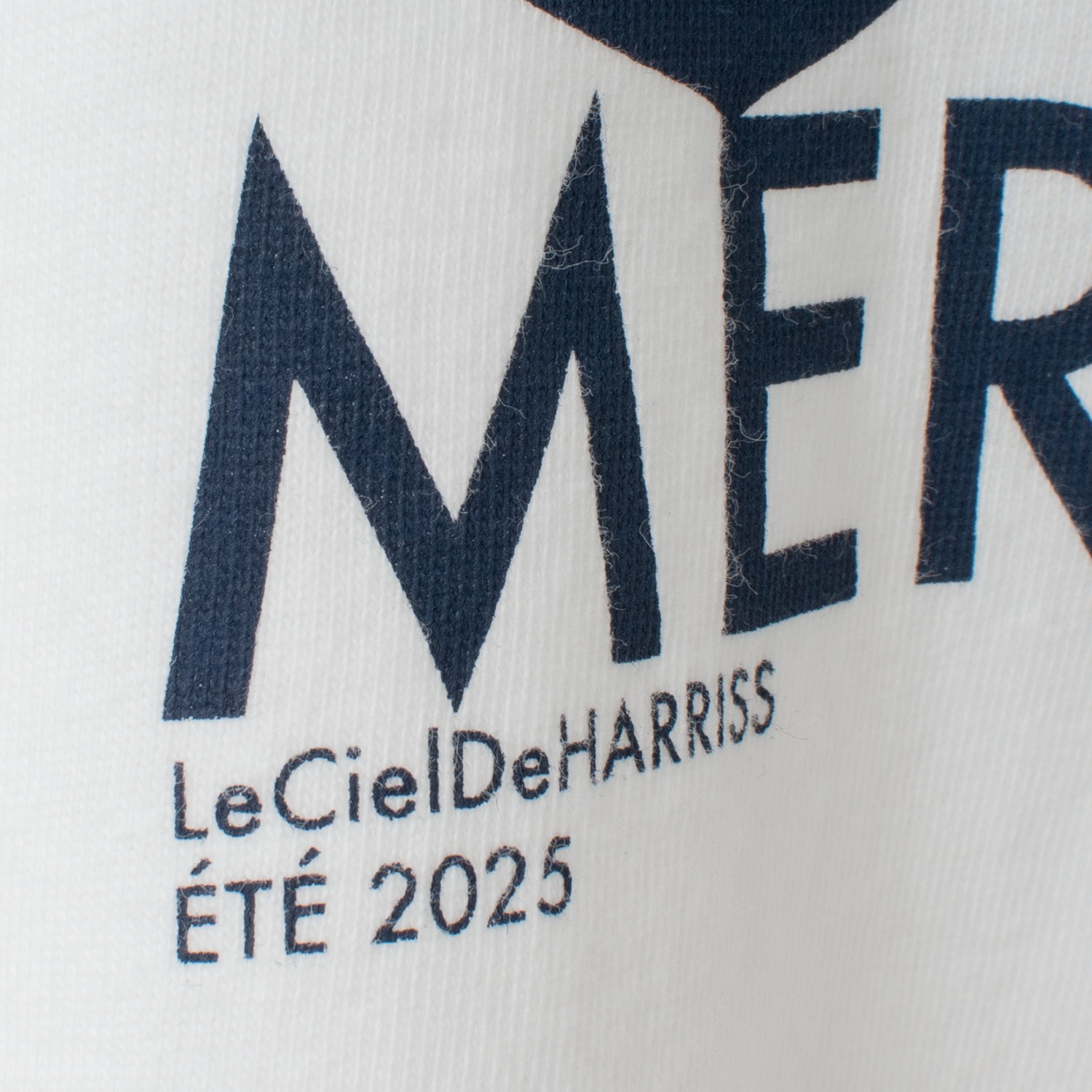 [le ciel de HARRISS] Basic T-shirt_mer et ciel_Off white(02)