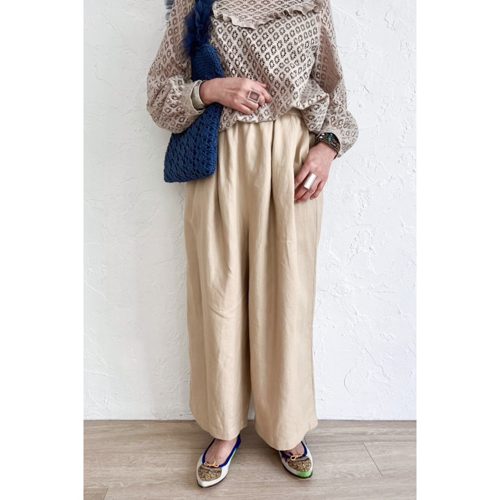 [Harriss �� Keiko Okamoto] Balloon Silhouette Pants_Camel(60)