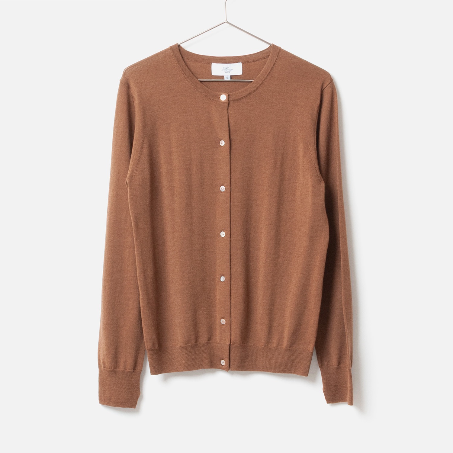 [Harriss] Crew Neck Knit Cardigan