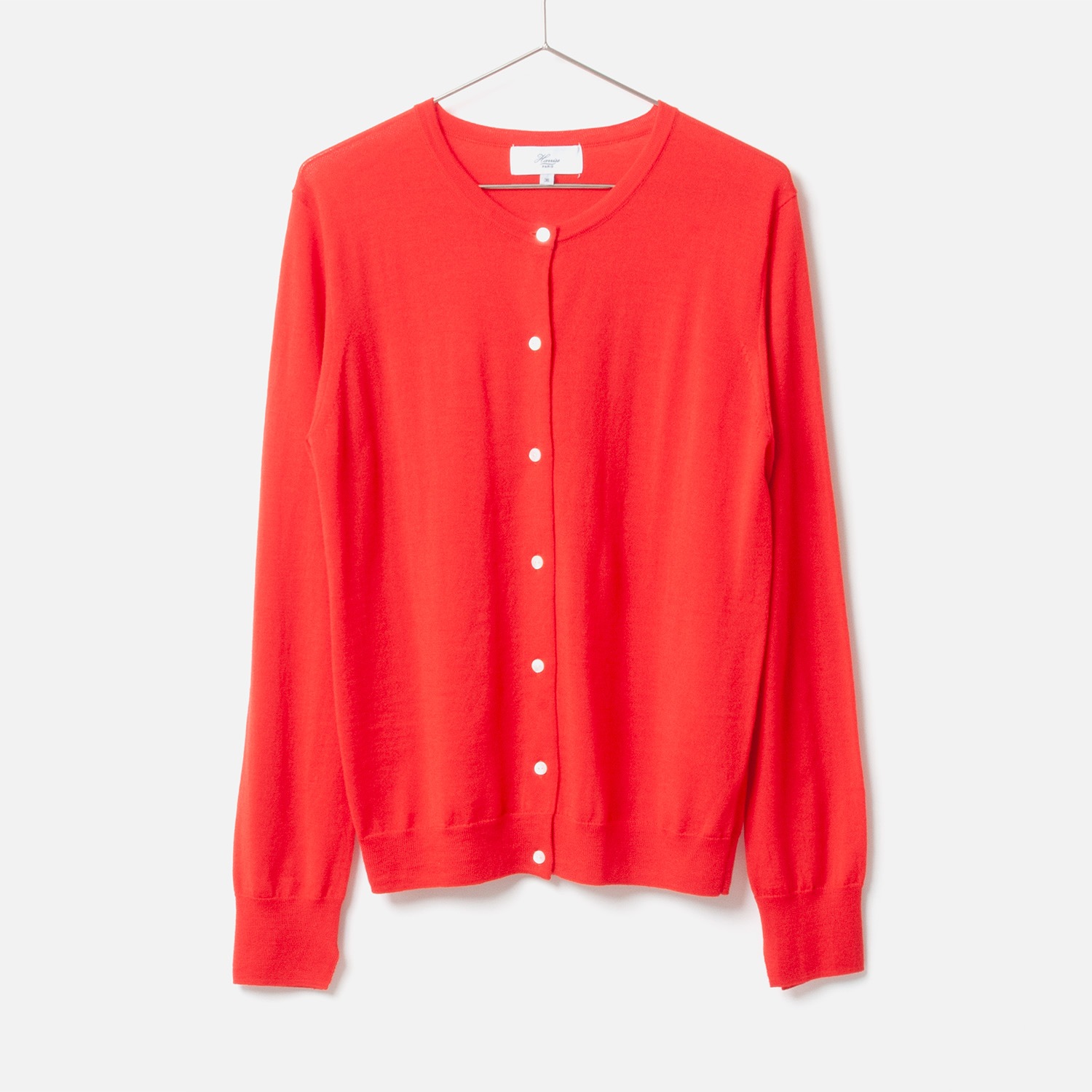 [Harriss] Crew Neck Knit Cardigan