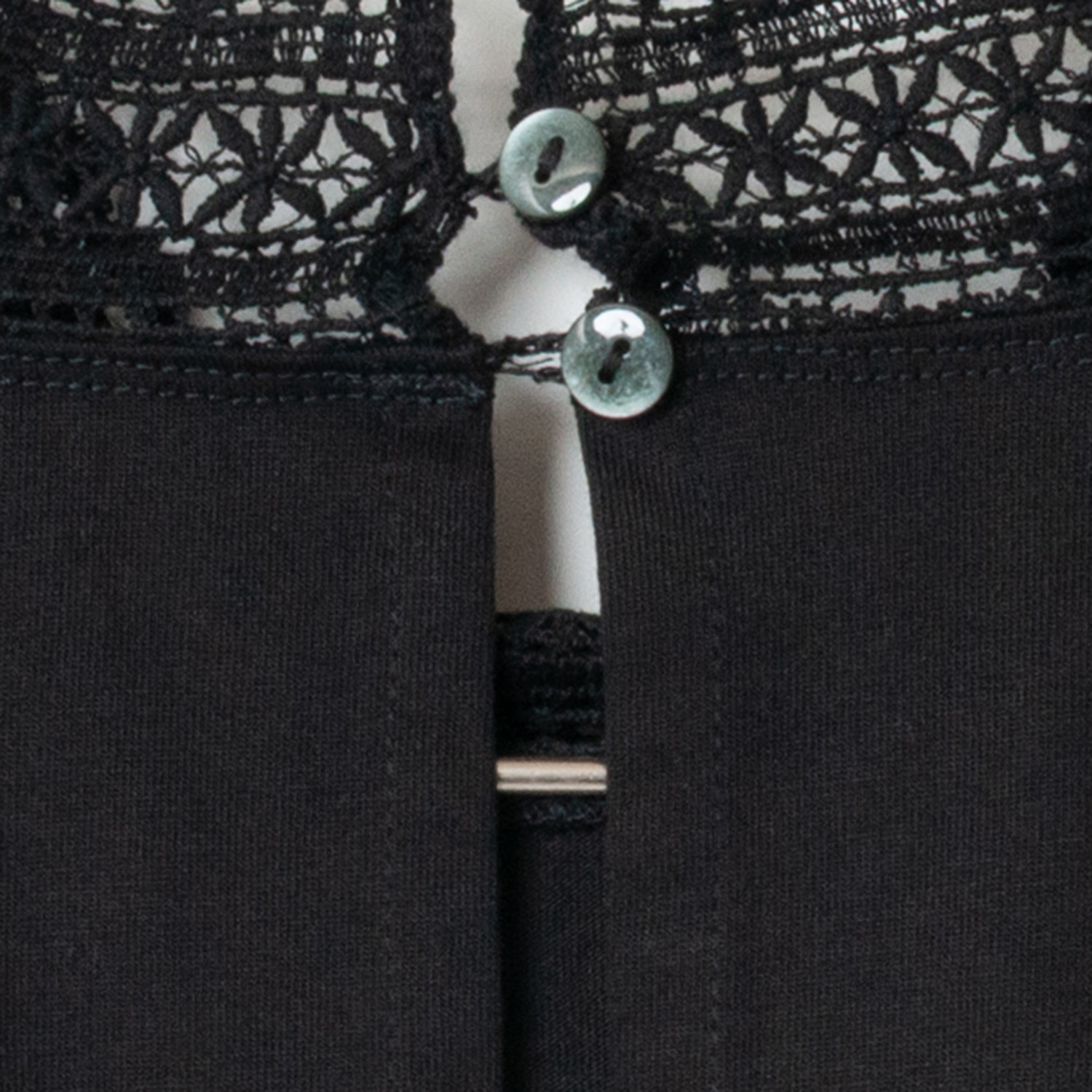 [Harriss] Stand Lace Collar T-Shirt