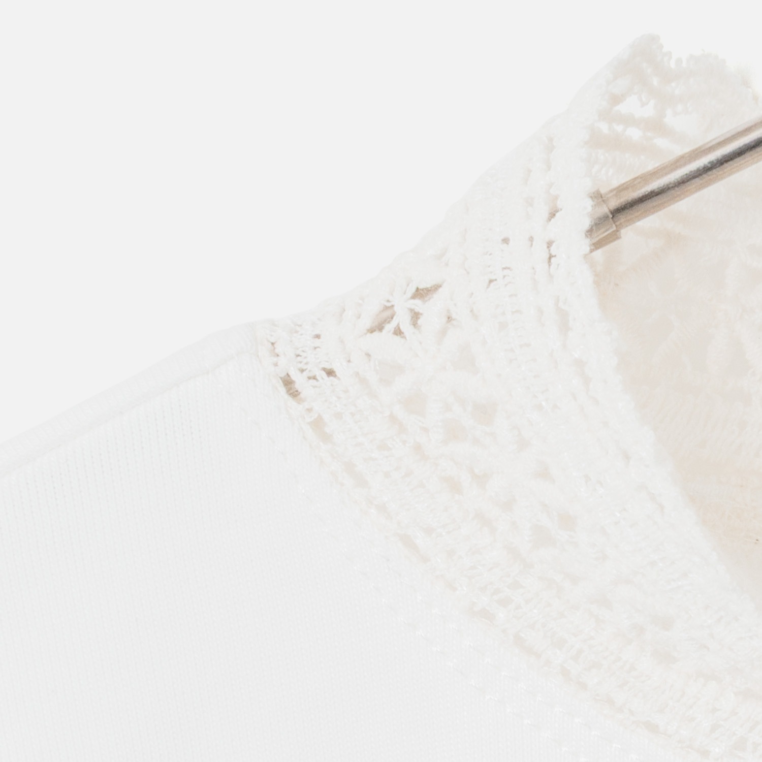 [Harriss] Stand Lace Collar T-Shirt
