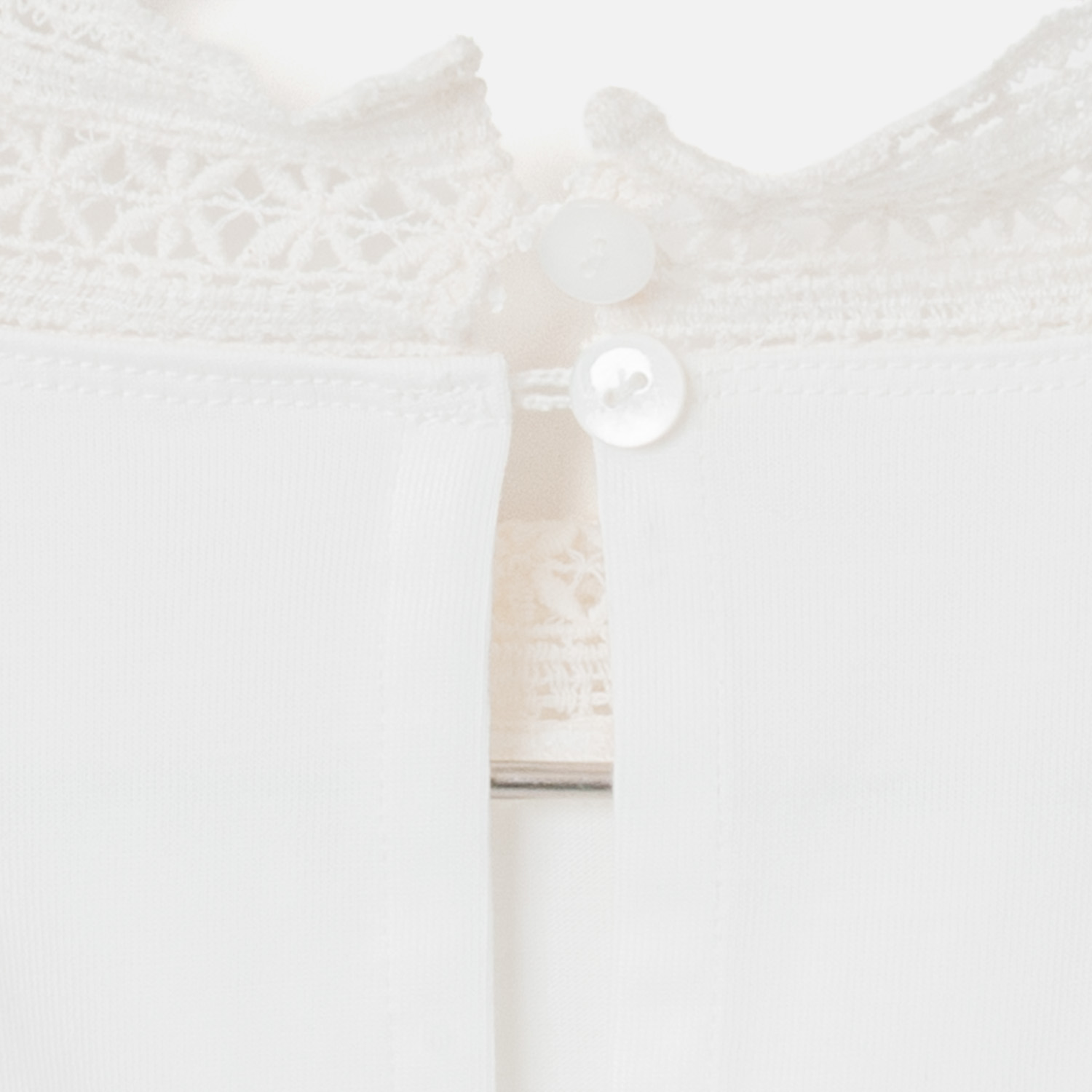 [Harriss] Stand Lace Collar T-Shirt