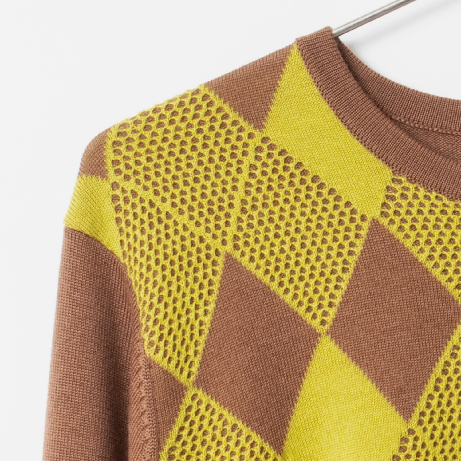 [Harriss] Dia Geometric Pattern Knit Pullover