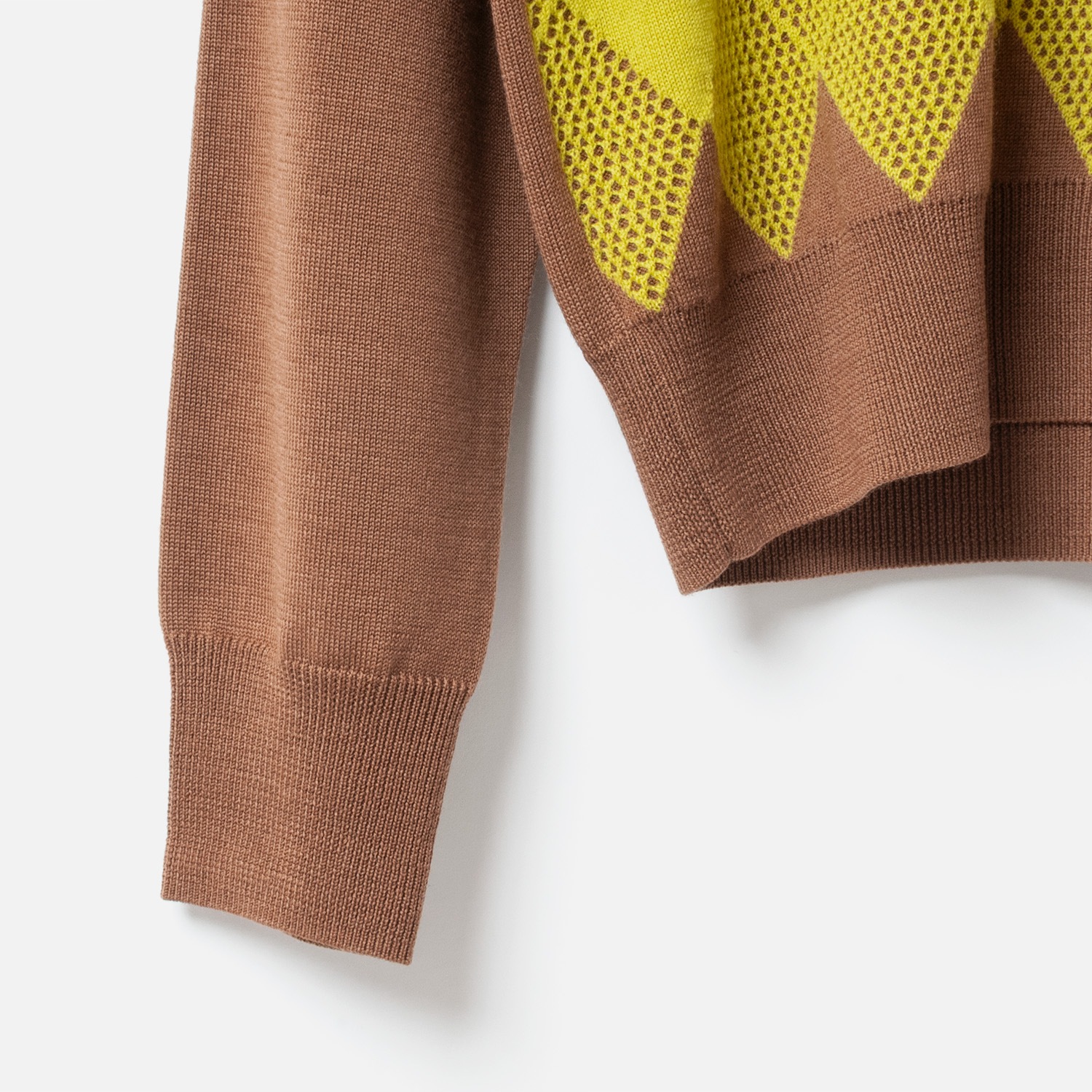 [Harriss] Dia Geometric Pattern Knit Pullover