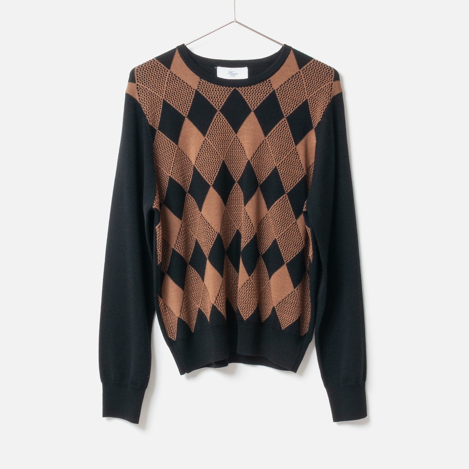 [Harriss] Dia Geometric Pattern Knit Pullover