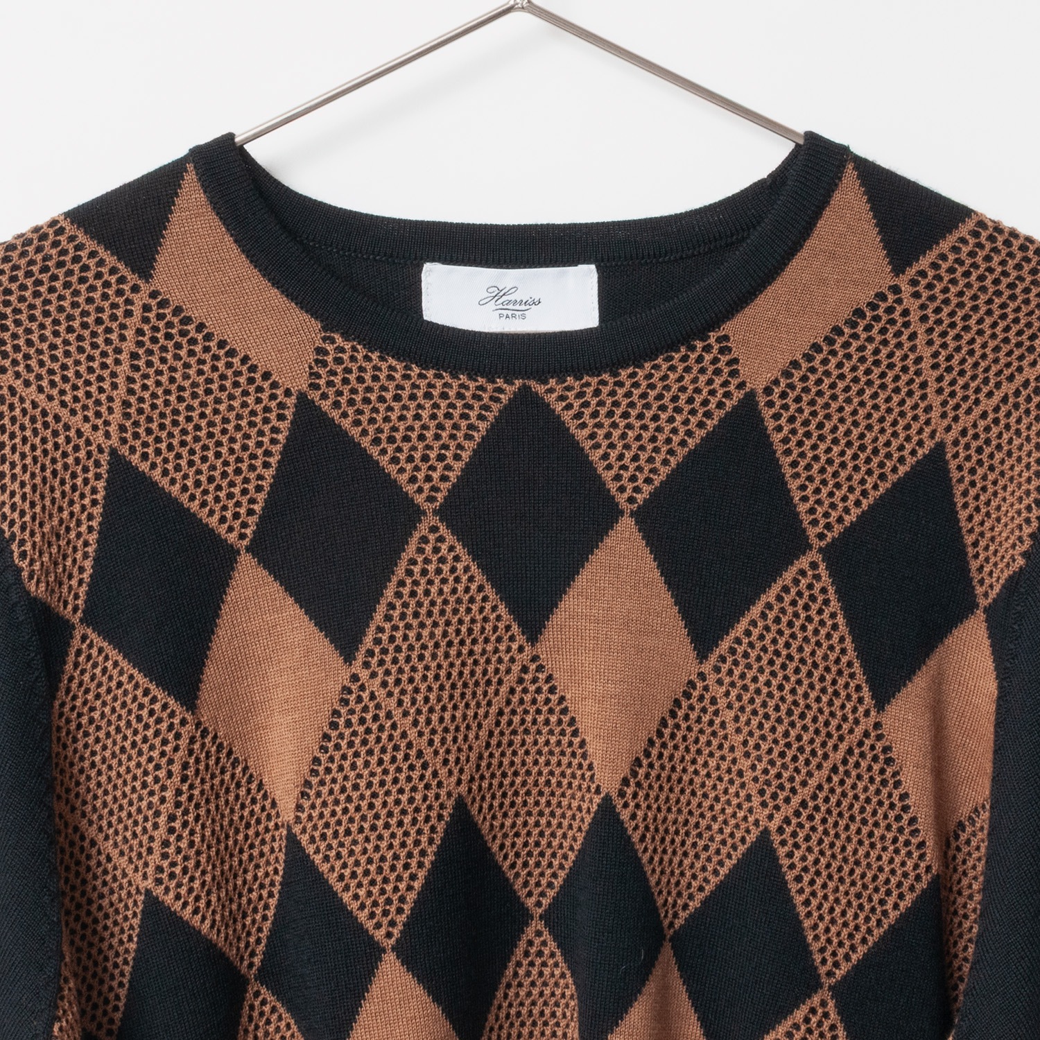 [Harriss] Dia Geometric Pattern Knit Pullover
