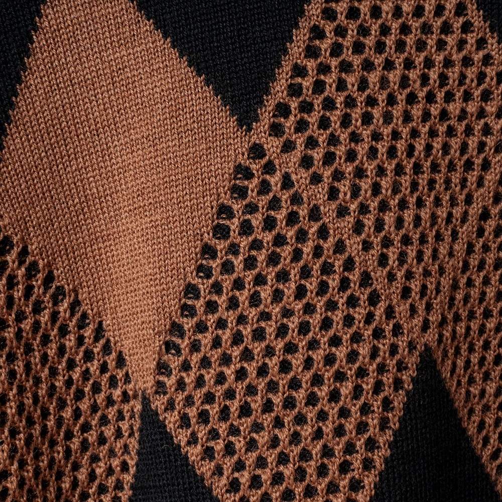 [Harriss] Dia Geometric Pattern Knit Pullover