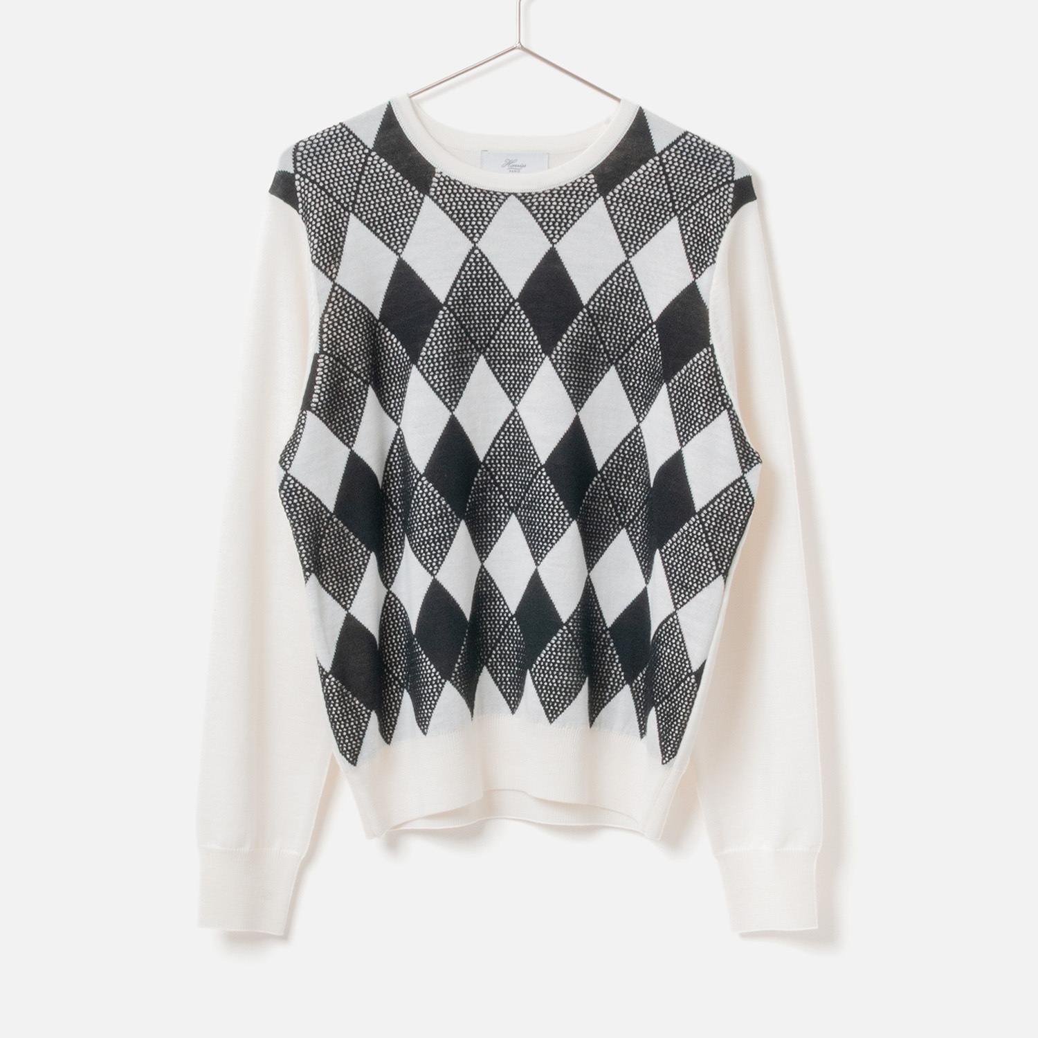 [Harriss] Dia Geometric Pattern Knit Pullover