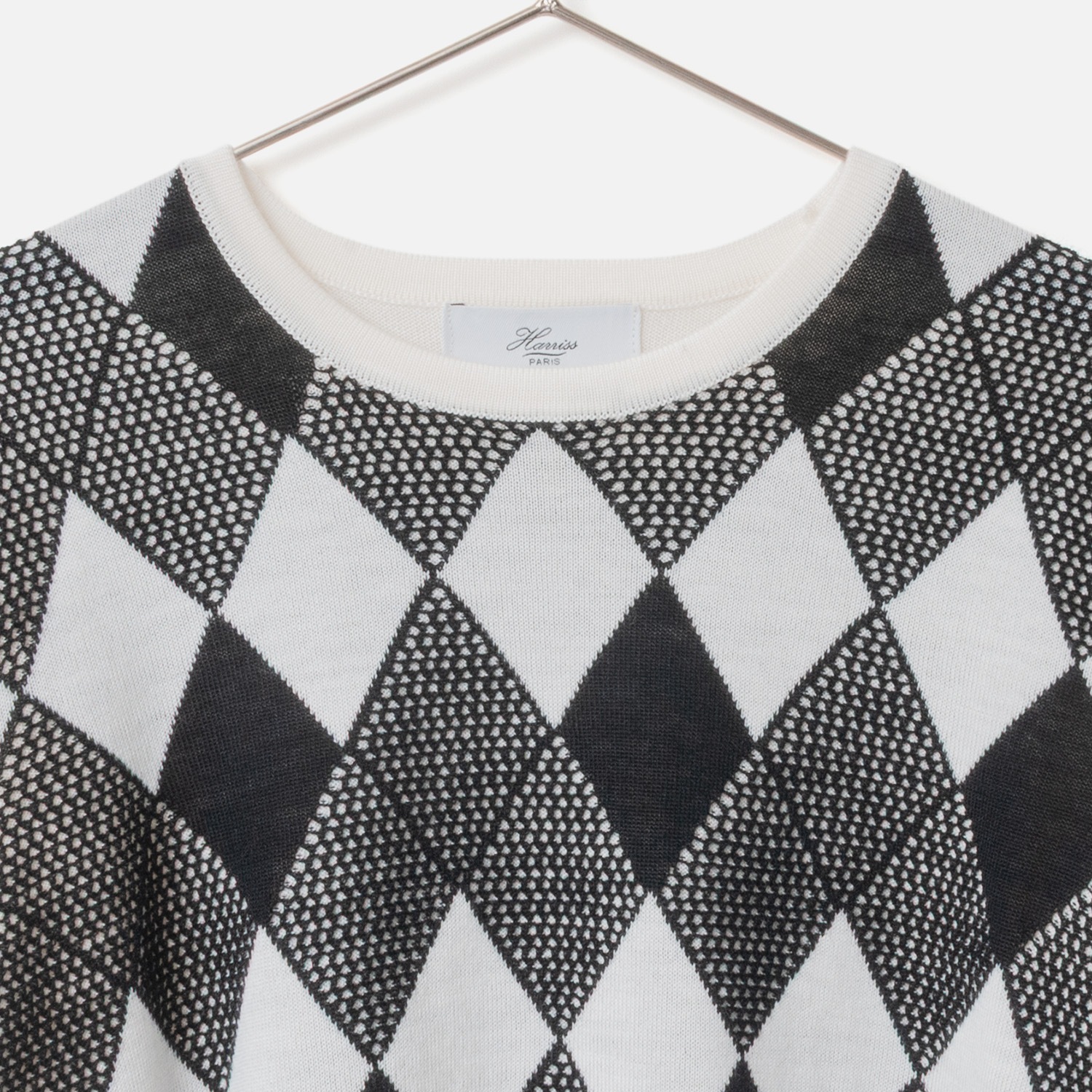 [Harriss] Dia Geometric Pattern Knit Pullover