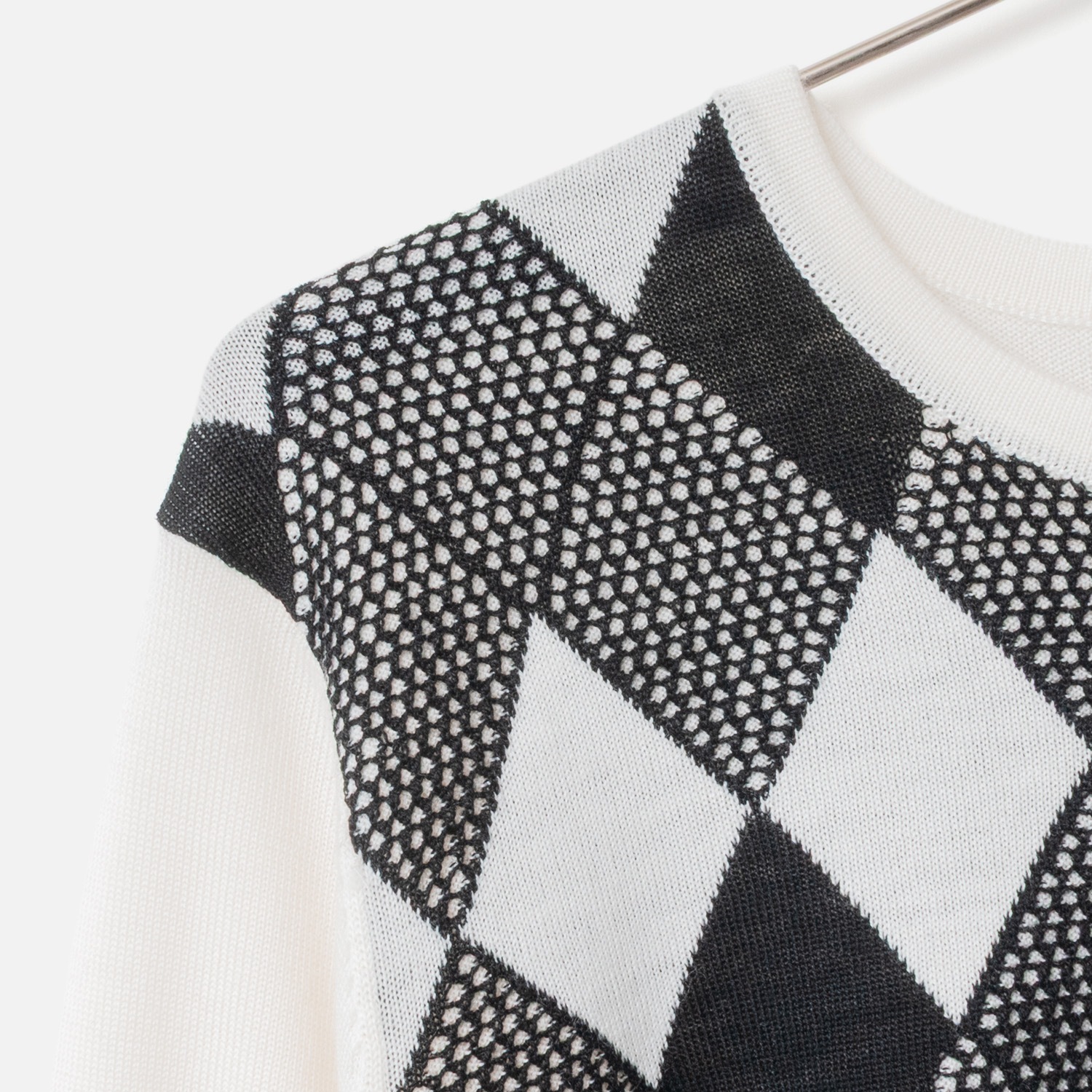[Harriss] Dia Geometric Pattern Knit Pullover