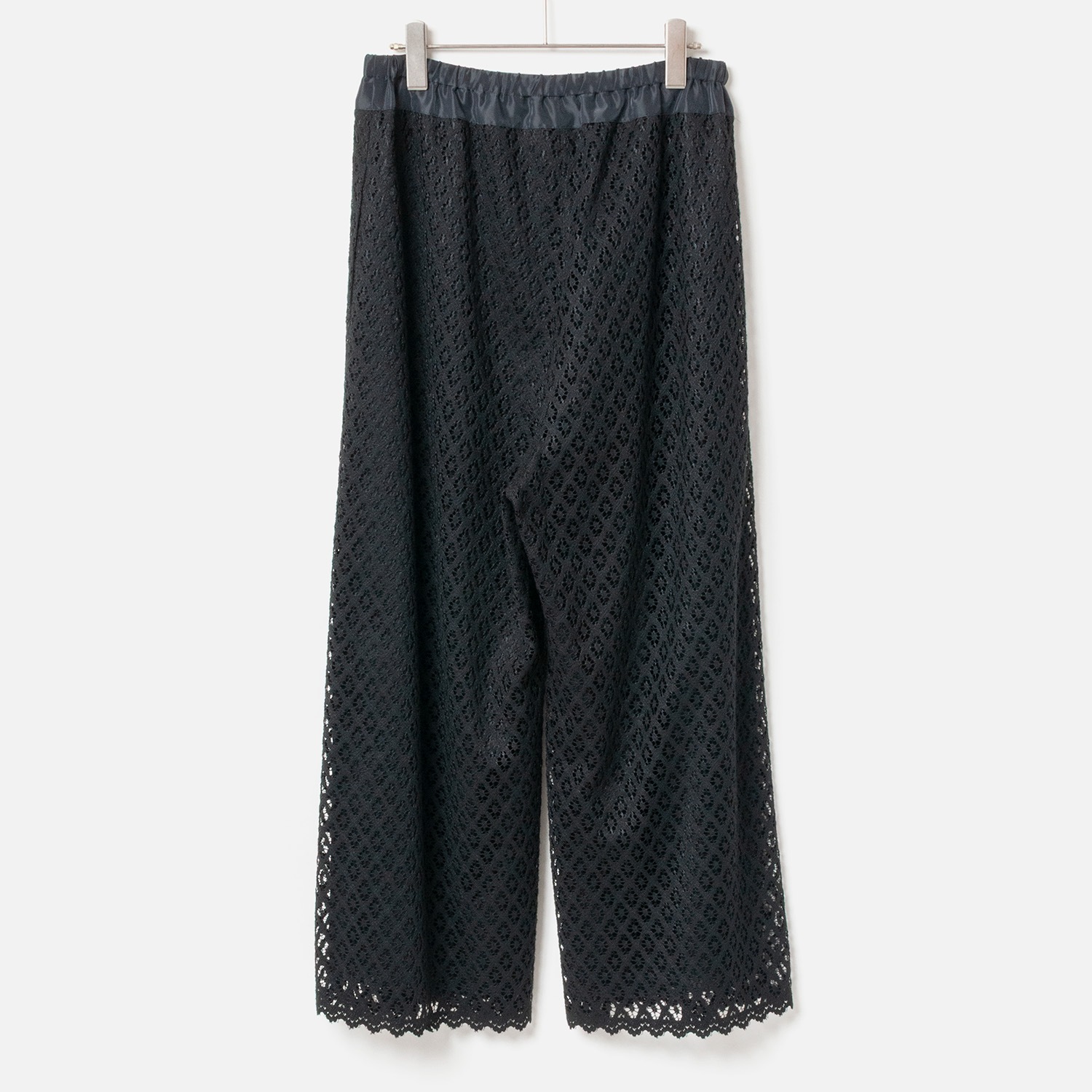 [Harriss �� Keiko Okamoto] Organic Cotton Wide Flared Pants_Black(80)