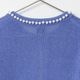[Harriss �� Keiko Okamoto] Crew neck cardigan with pearls_Purple(41)