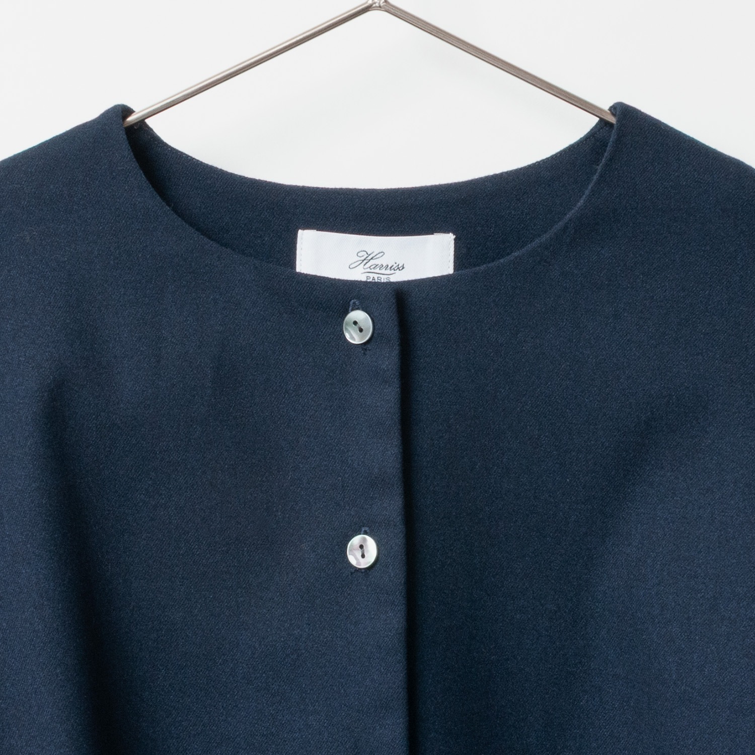 [Harriss] Collarless shirt