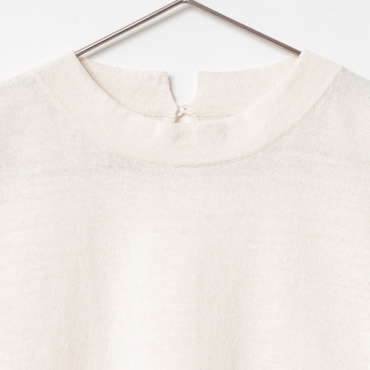 [Harriss �� Keiko Okamoto] American Sleeve Style Knit_Ecru(03)
