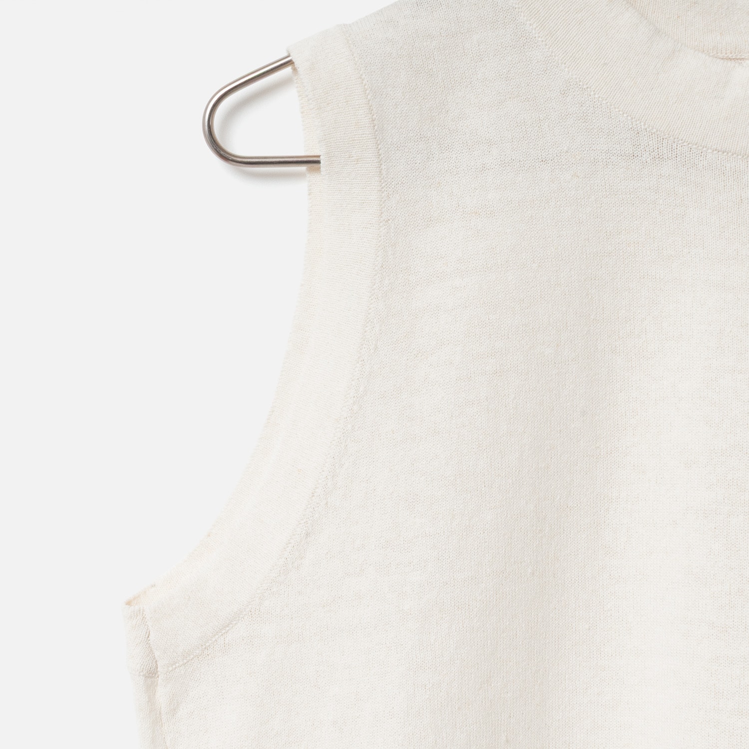 [Harriss �� Keiko Okamoto] American Sleeve Style Knit_Ecru(03)