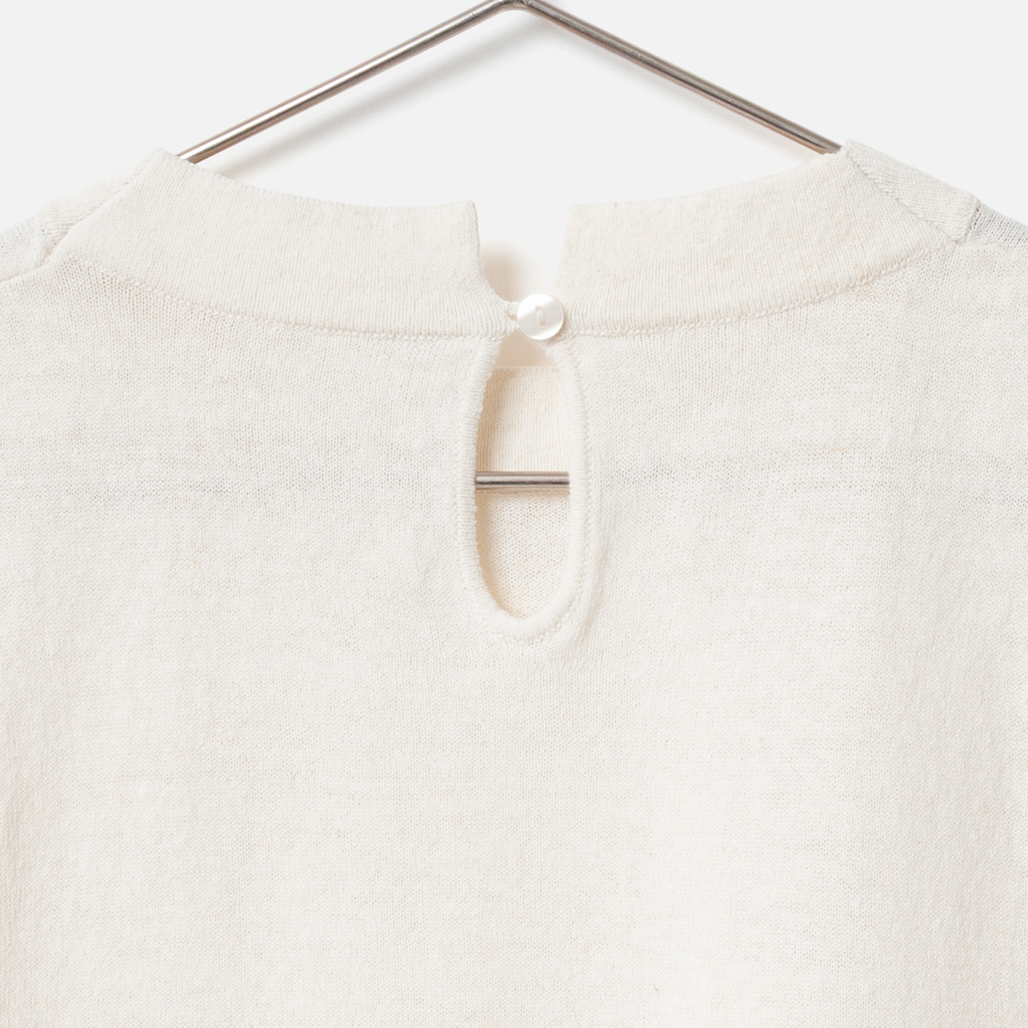 [Harriss �� Keiko Okamoto] American Sleeve Style Knit_Ecru(03)