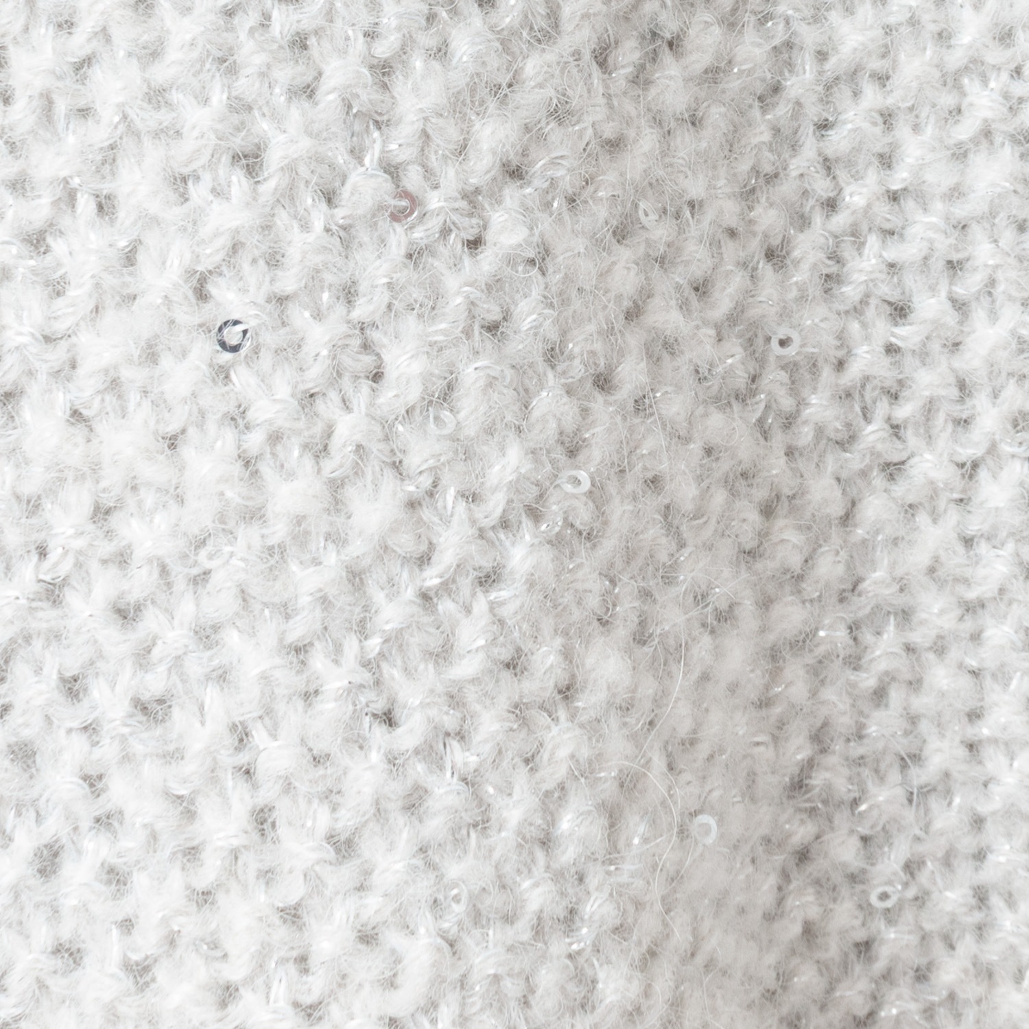 [Harriss] High Neck Sequin Knit Pullover