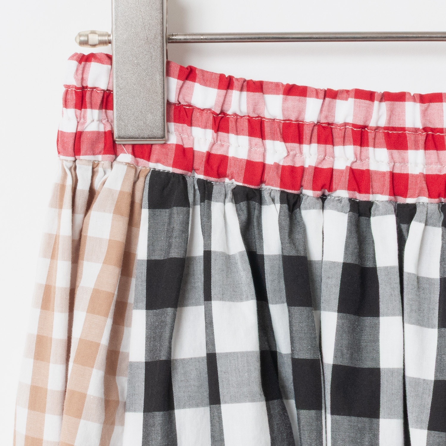 [le ciel de HARRISS] Crazy Check Flared Skirt_Gingham Check(99)