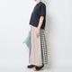 [le ciel de HARRISS] Crazy Check Flared Skirt_Gingham Check(99)
