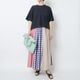 [le ciel de HARRISS] Crazy Check Flared Skirt_Gingham Check(99)