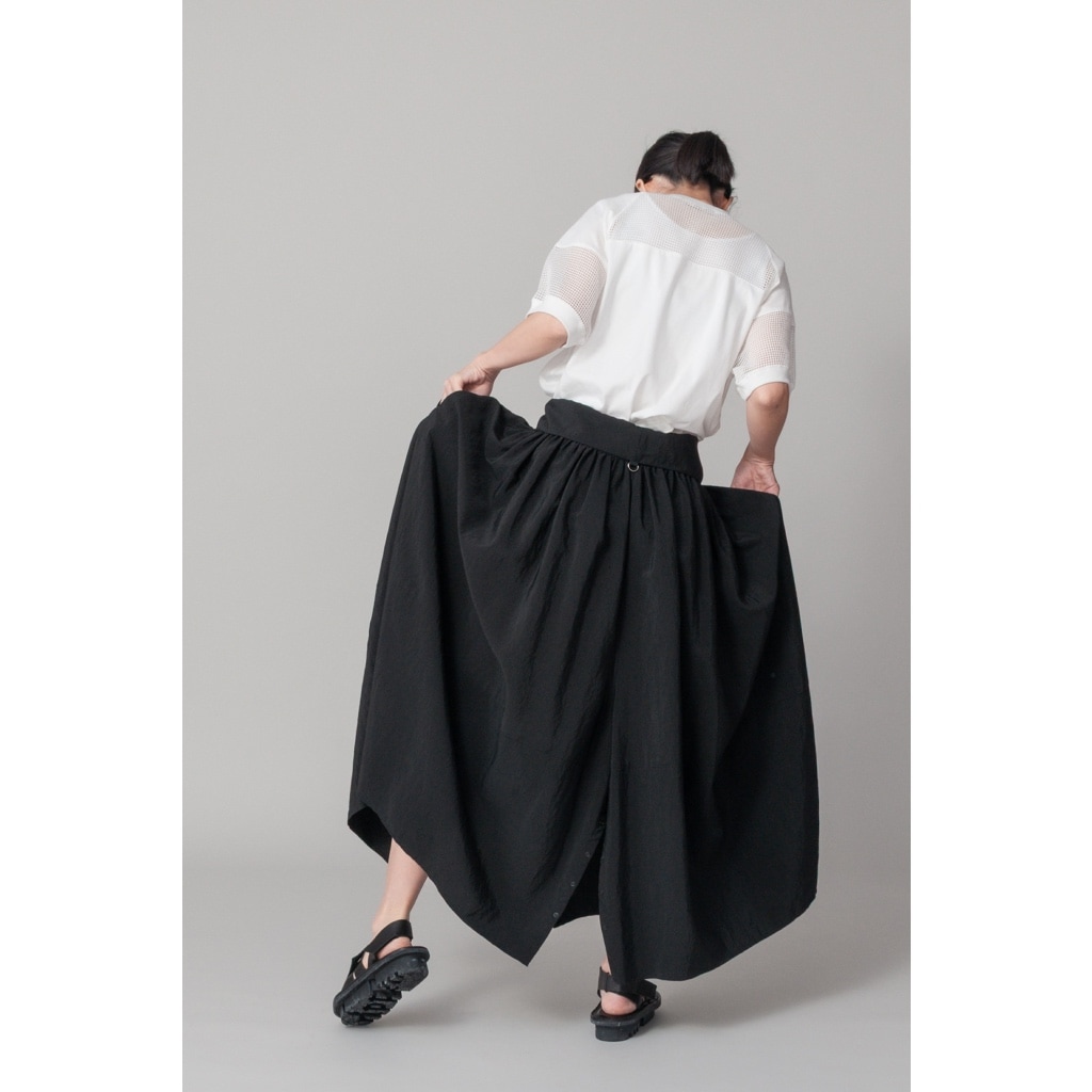 [RaPPELER] 4-way skirt with suspenders_Black(80)