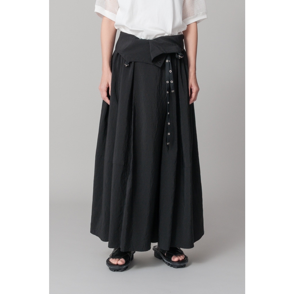 [RaPPELER] 4-way skirt with suspenders_Black(80)