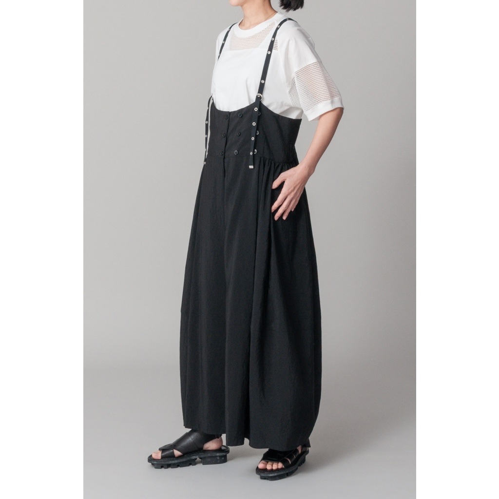 [RaPPELER] 4-way skirt with suspenders_Black(80)
