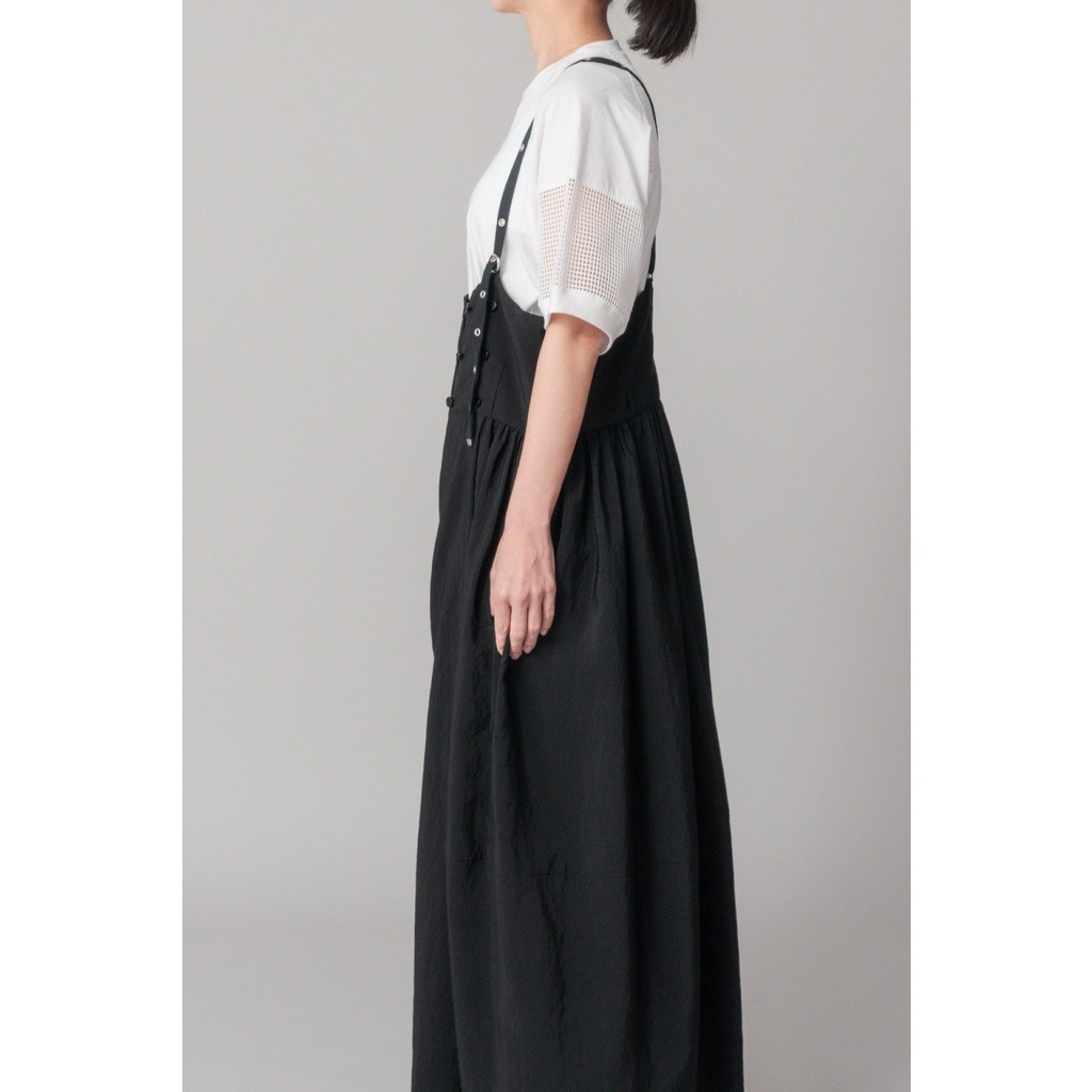 [RaPPELER] 4-way skirt with suspenders_Black(80)