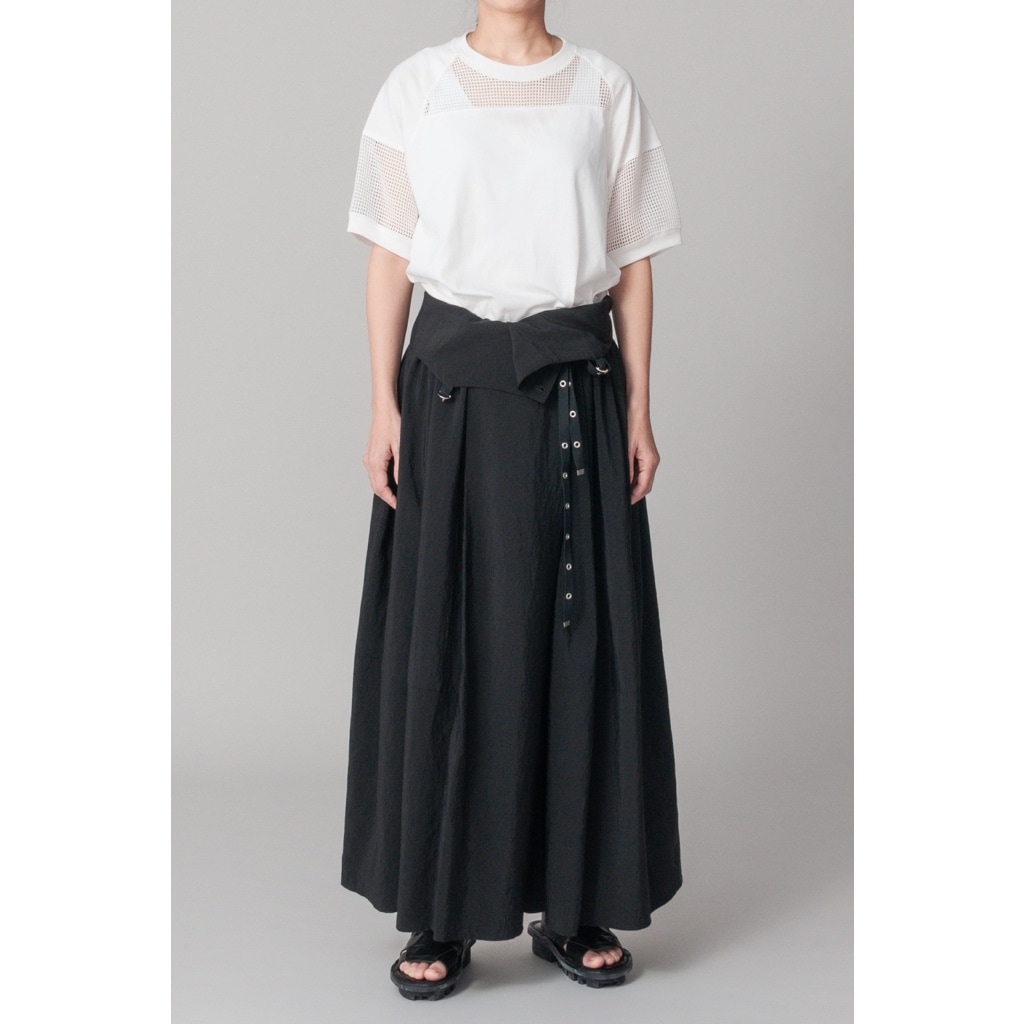 [RaPPELER] 4-way skirt with suspenders_Black(80)