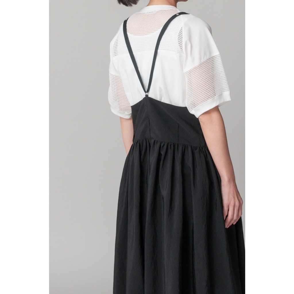 [RaPPELER] 4-way skirt with suspenders_Black(80)