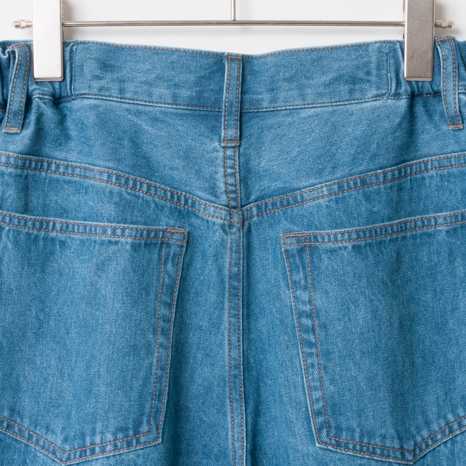 [le ciel de HARRISS] Fringe 5-Pocket Wide Pants_Sax blue(52)