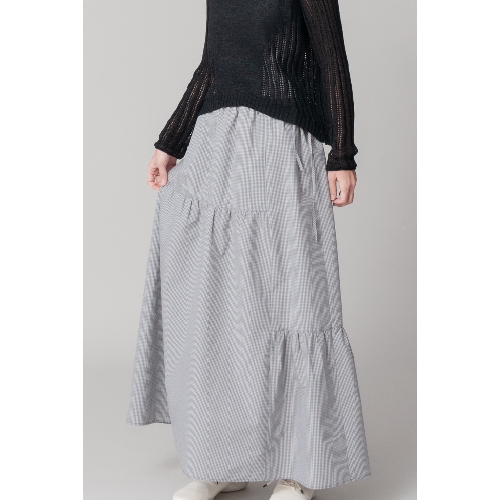[RaPPELER] Random Tiered Skirt_Gray(82)