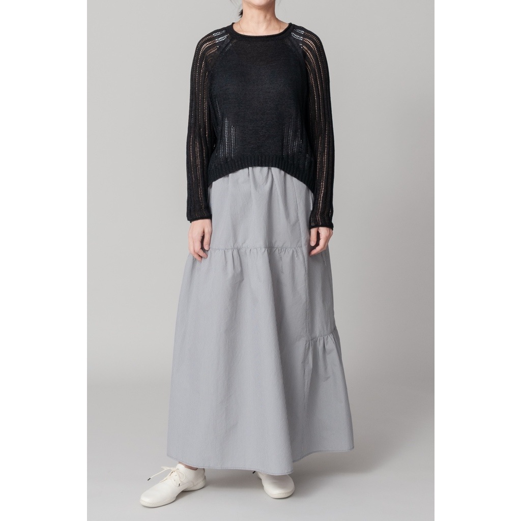 [RaPPELER] Random Tiered Skirt_Gray(82)