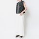 [le ciel de HARRISS] Fringe 5-Pocket Wide Pants_White(01)