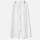 [le ciel de HARRISS] Fringe 5-Pocket Wide Pants_White(01)