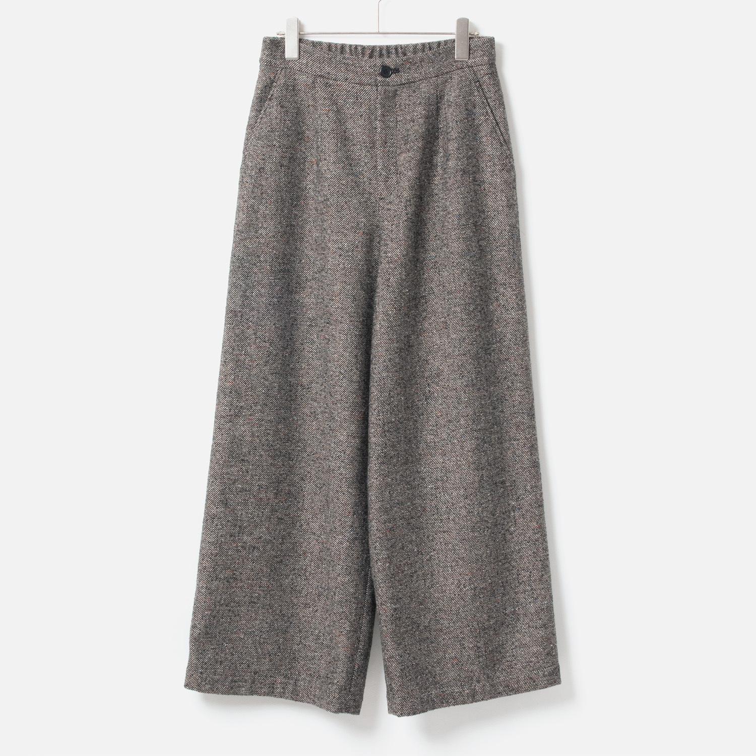 [Harriss] Semi-Wide Nep Tweed Pants