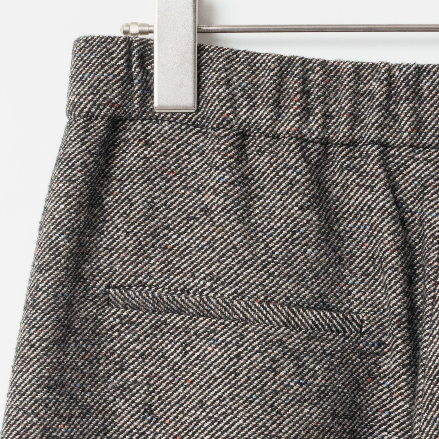 [Harriss] Semi-Wide Nep Tweed Pants