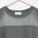 [RaPPELER] Mesh Switching Cut and Sew_Charcoal gray(81)