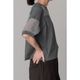 [RaPPELER] Mesh Switching Cut and Sew_Charcoal gray(81)