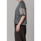 [RaPPELER] Mesh Switching Cut and Sew_Charcoal gray(81)