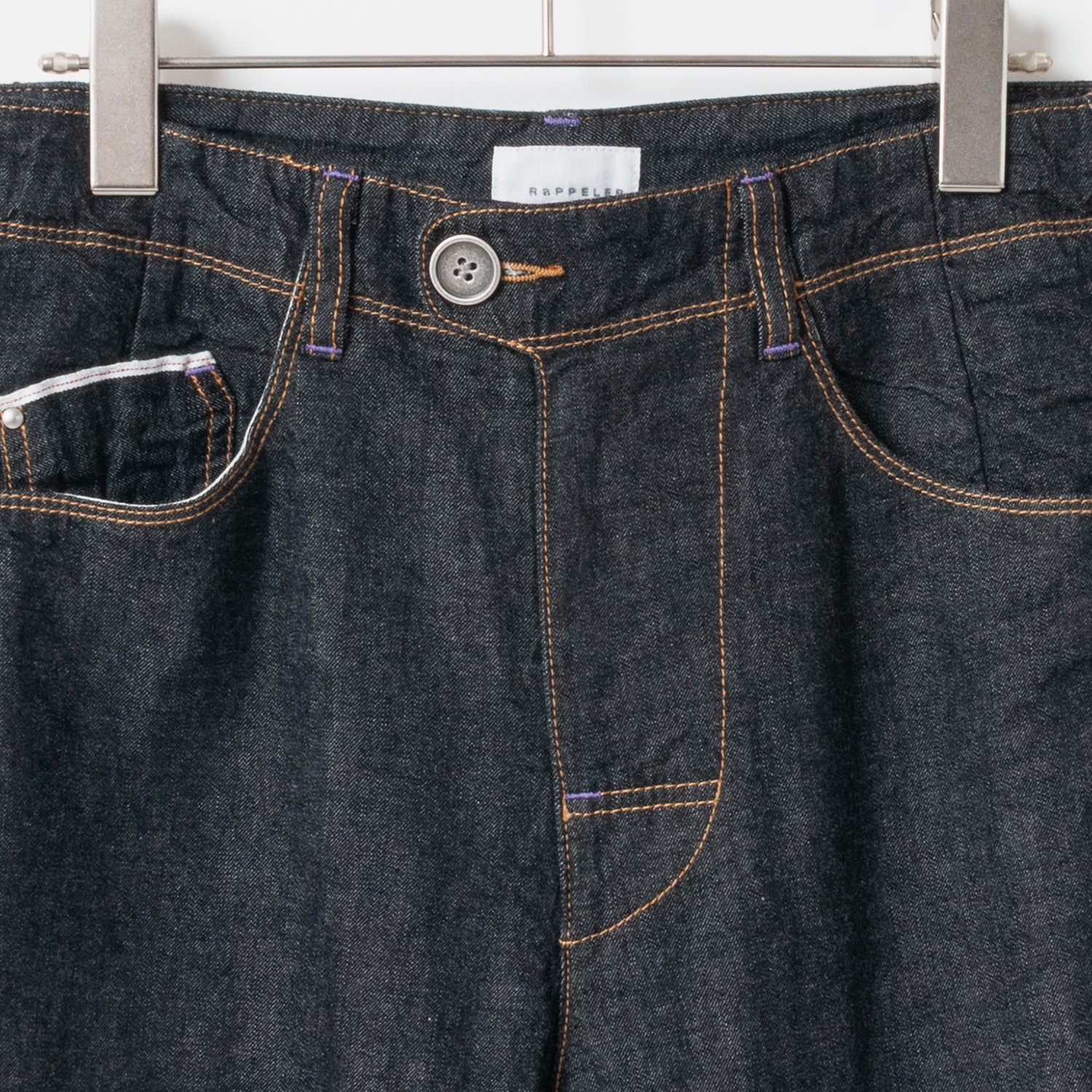 [RaPPELER] Classic selvedge denim_Black(80)