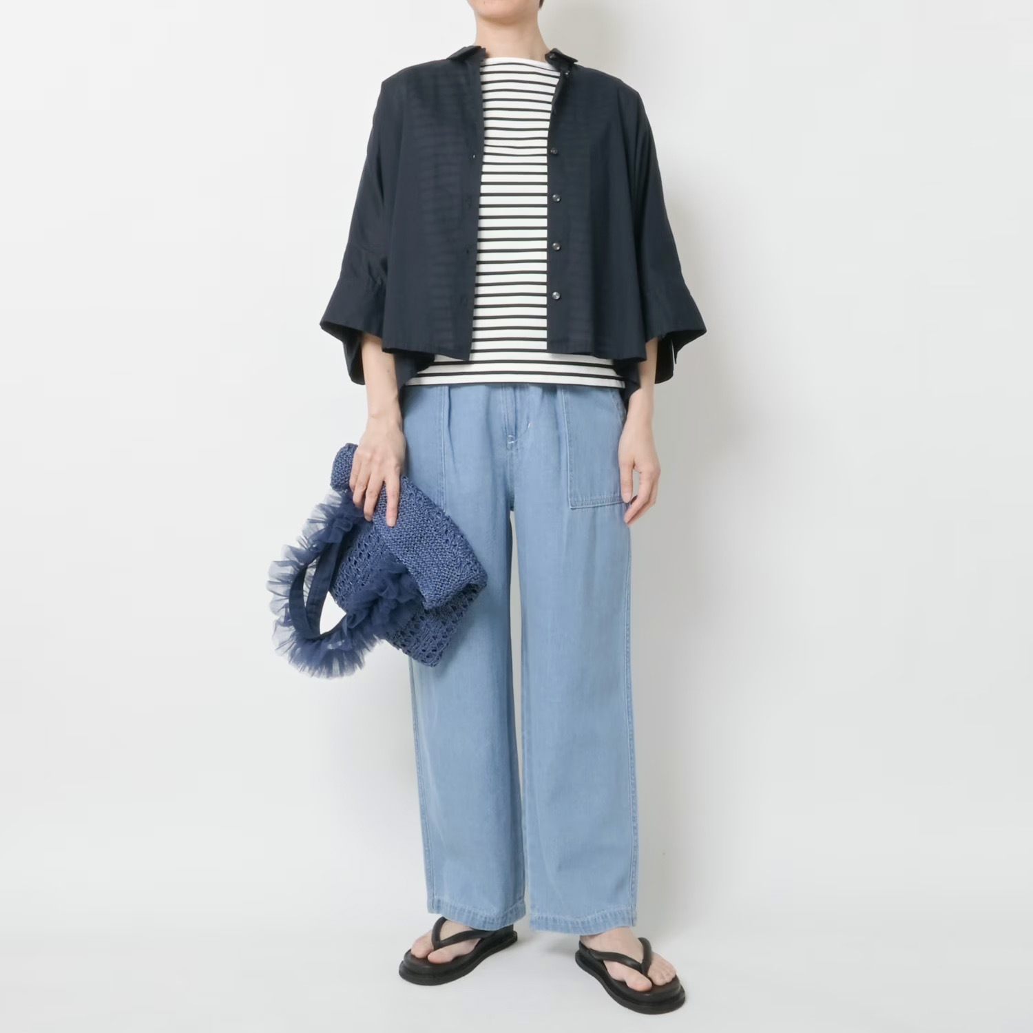 [le ciel de HARRISS] Super wide shirt