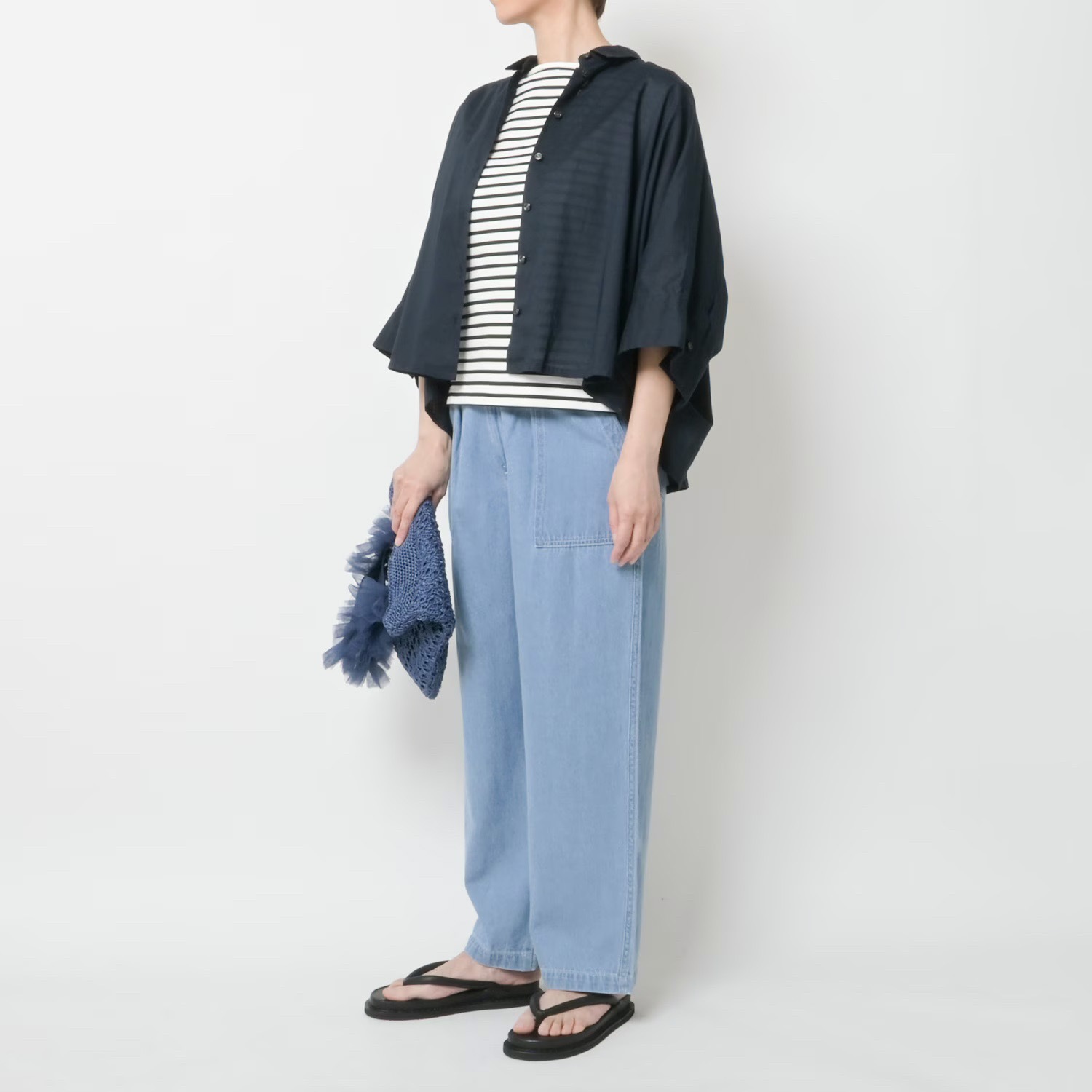 [le ciel de HARRISS] Super wide shirt