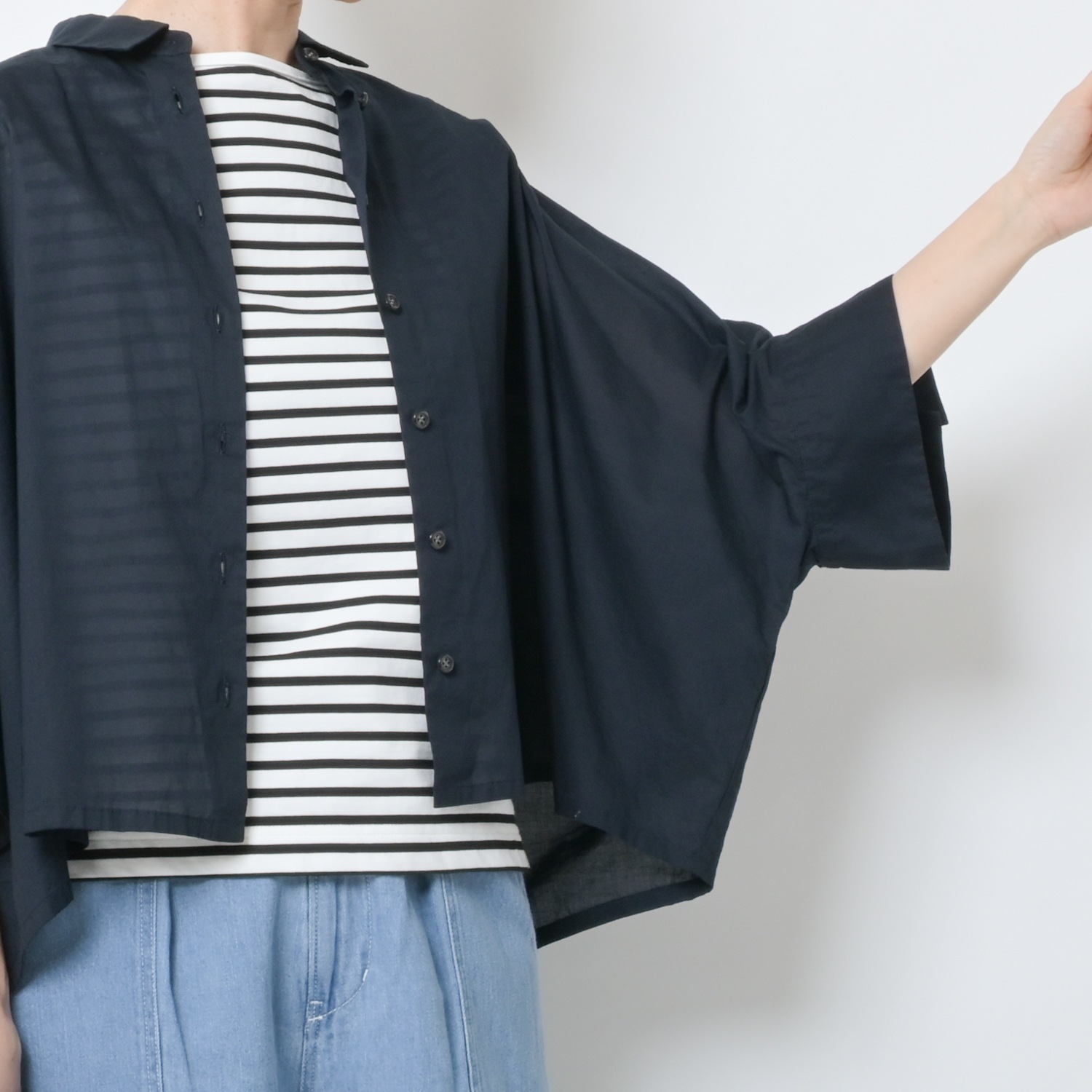 [le ciel de HARRISS] Super wide shirt