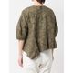[RaPPELER] Ripple Cross Asymmetrical Blouse_khaki(32)