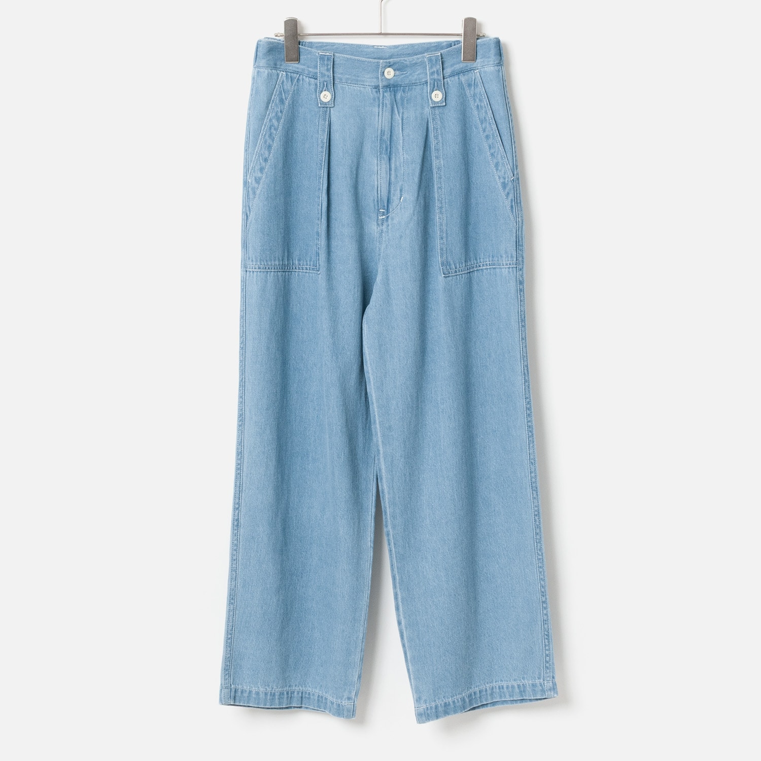 [le ciel de HARRISS] 1-tuck baker pants_Light blue(53)
